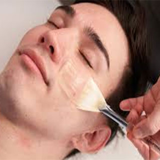 Men facial treatment